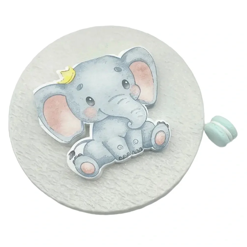 Baby Elephant Shaped Large Paper Napkins for Boy or Girl Baby Shower, 20 ct